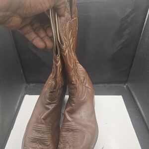 Justin Boots Brown Leather Heeled‎ Boots